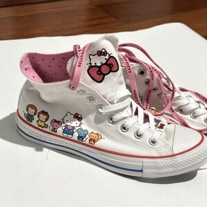Cutest Hello Kitty x Converse flat sneakers